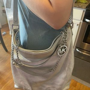 Michael Kors metallic shoulder bag